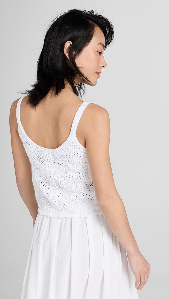 Vince Lace Stitch Tank | Shopbop Product Image