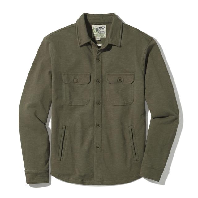 Hogan Knit Loopback Shirt Jacket - Olive Product Image