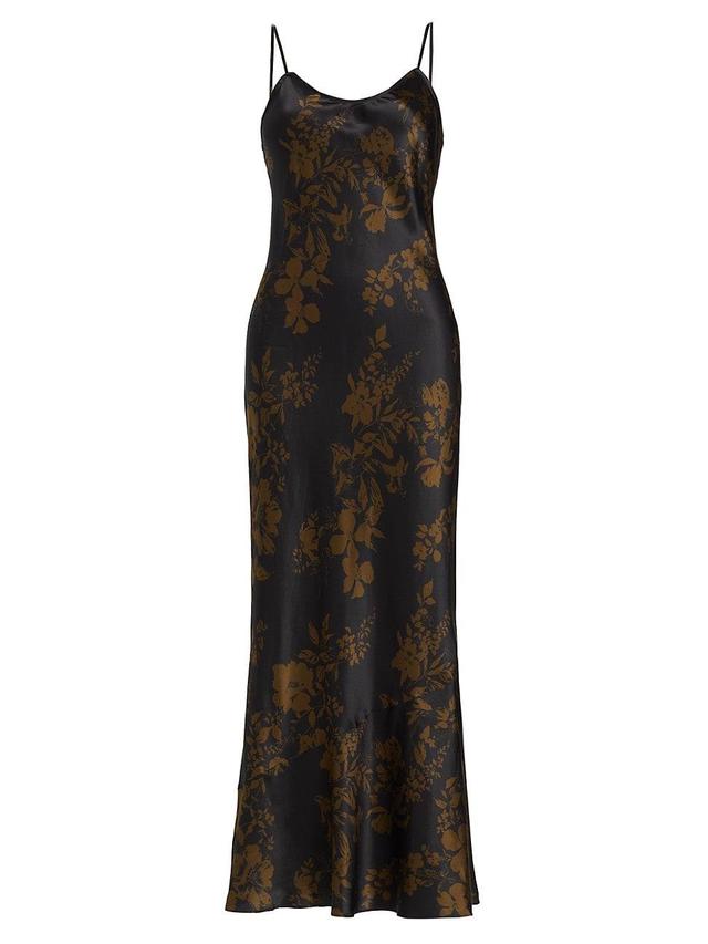 Womens Parma Silk Floral Maxi Dress Product Image