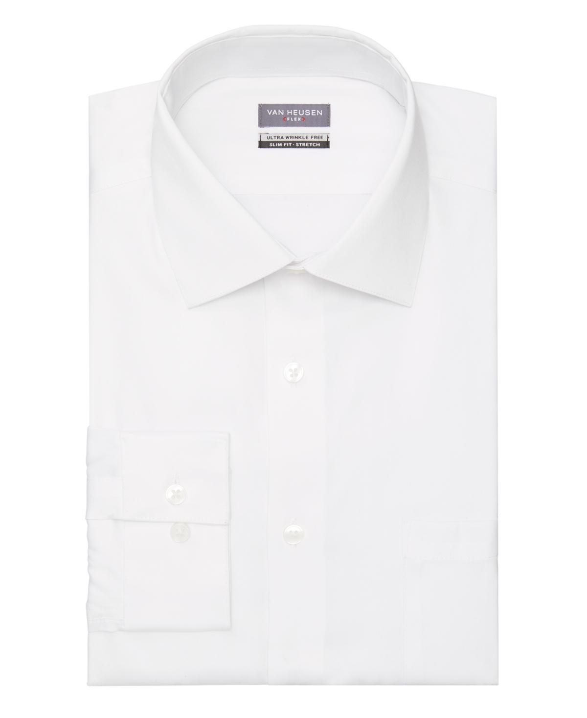 Mens Van Heusen Ultra Wrinkle-Free Slim-Fit Dress Shirt Pink Product Image