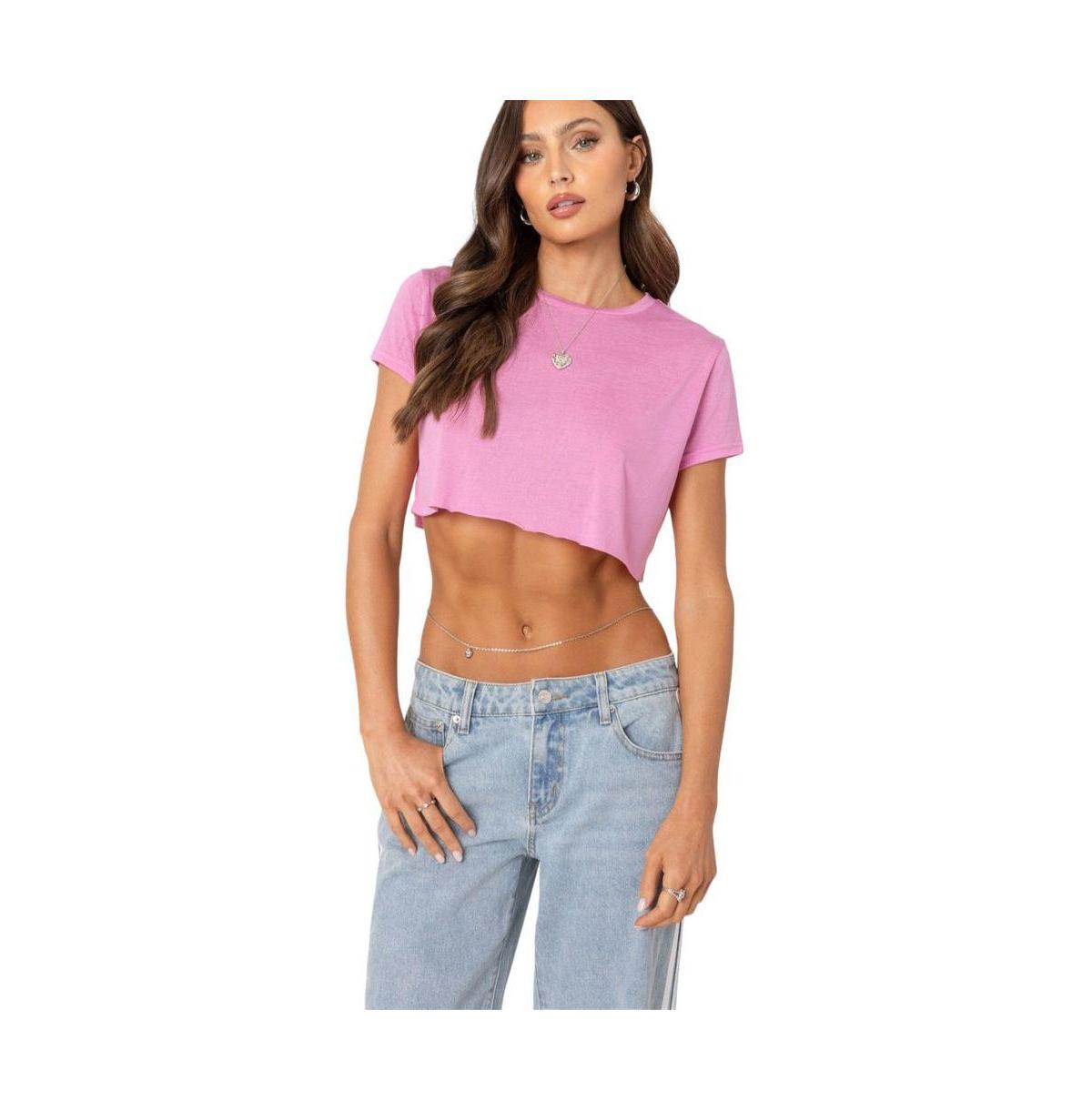 Edikted Womens Seville Crop Topped t shirt Product Image