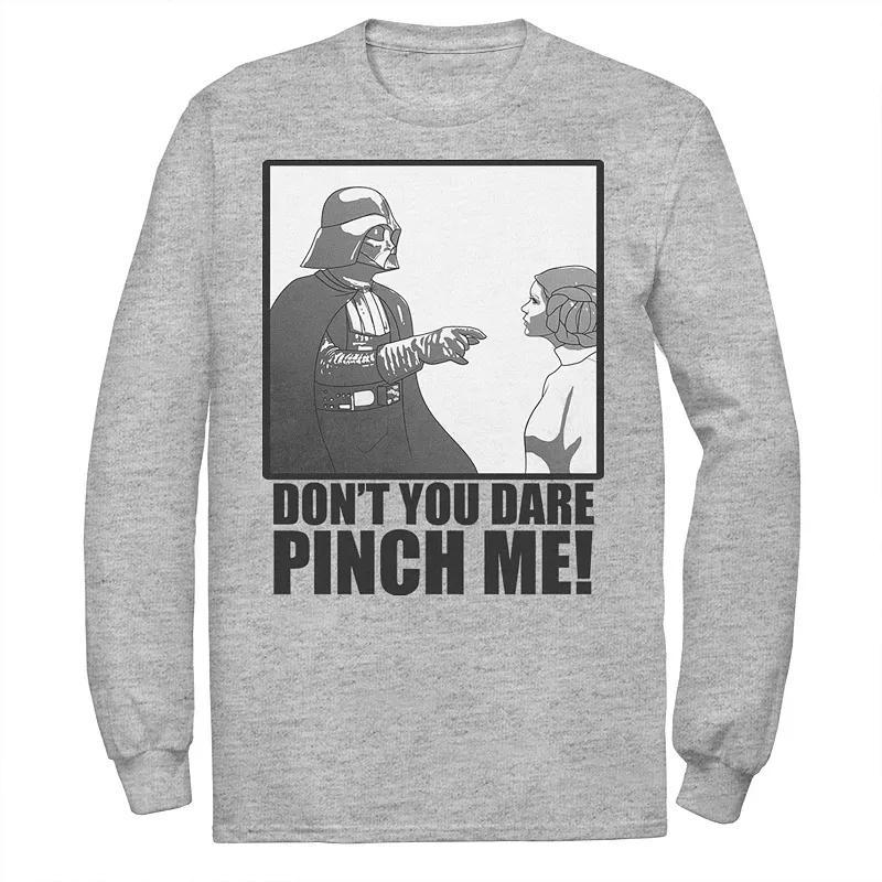 Mens Star Wars Vader Dont Pinch St. Patricks Tee Athletic Grey Product Image