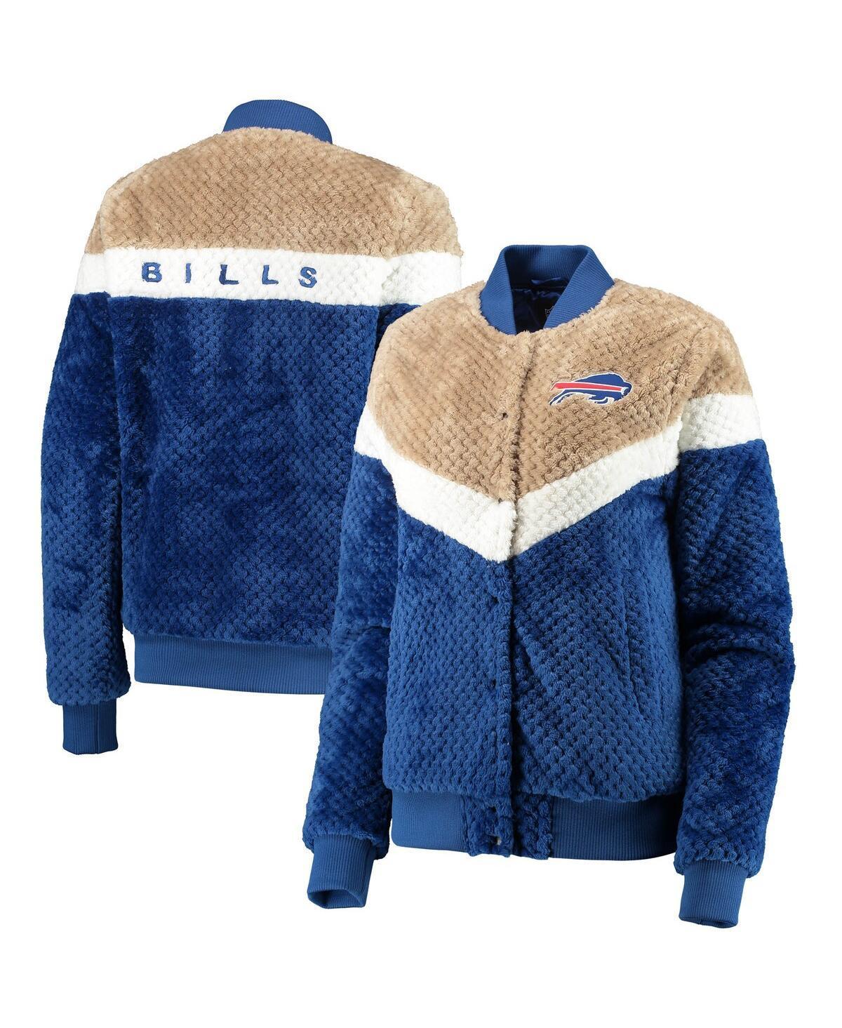 Womens G-III 4Her by Carl Banks Royal/Cream Buffalo Bills Riot Squad Sherpa Full-Snap Jacket Product Image