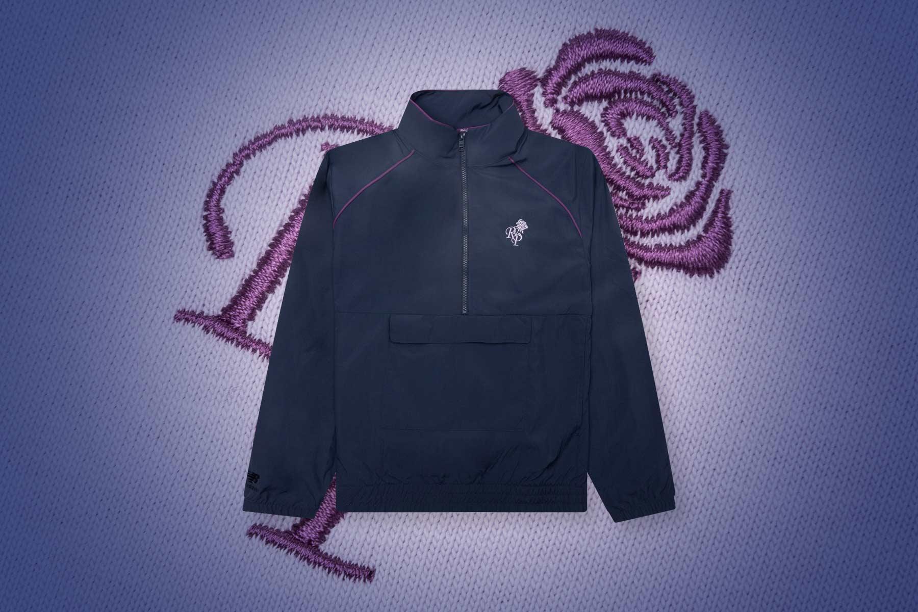 New Balance x Rich Paul Quarter Zip Jacket - NB Navy Male Product Image