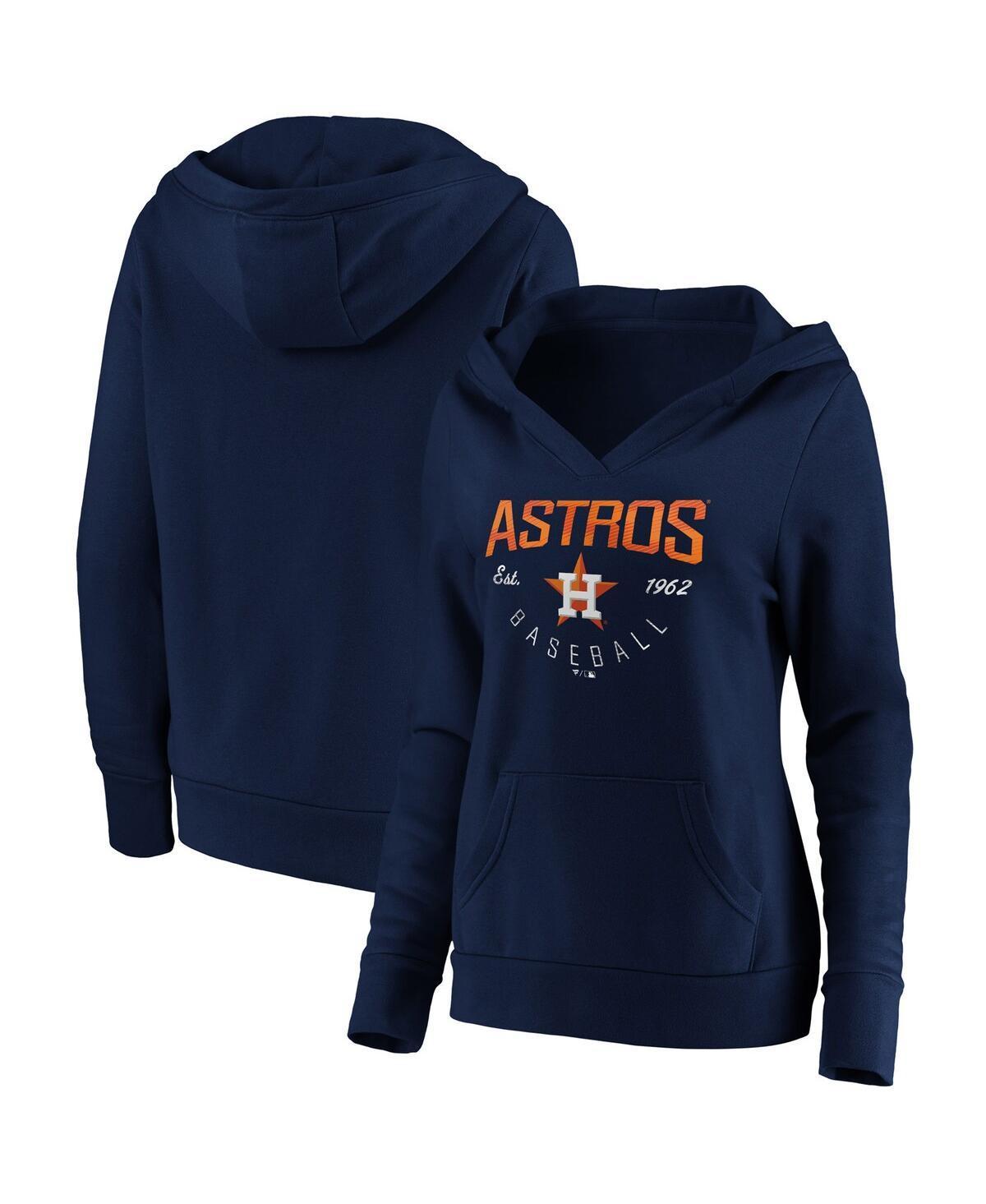 Womens Fanatics Navy Houston Astros Core Live For It V-Neck Pullover Hoodie Product Image