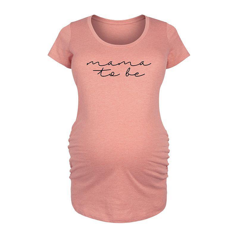 Maternity Mama To Be Script Graphic Tee, Womens Product Image