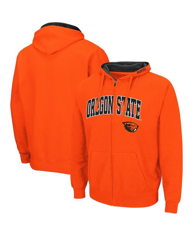 Mens Colosseum Orange Oregon State Beavers Arch Logo 3.0 Full-Zip Hoodie Product Image