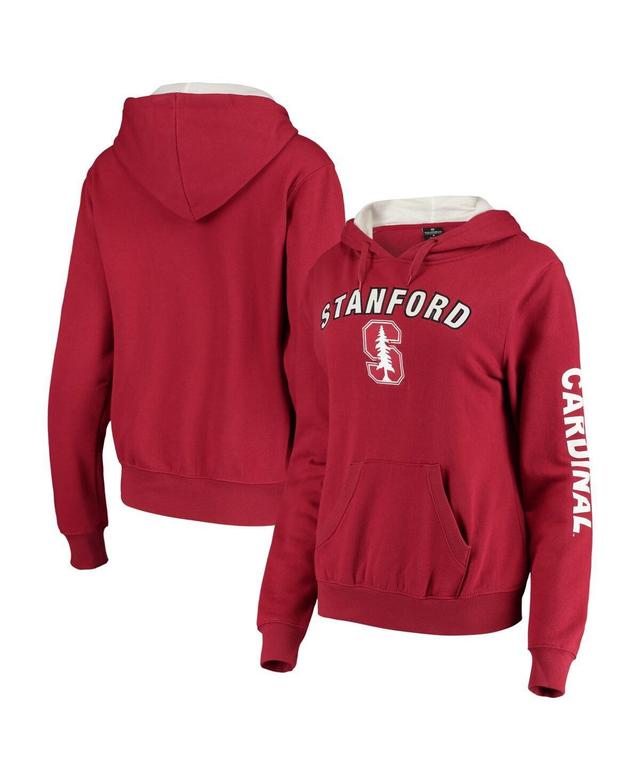 Womens Colosseum Cardinal Stanford Cardinal Loud and Proud Pullover Hoodie Product Image