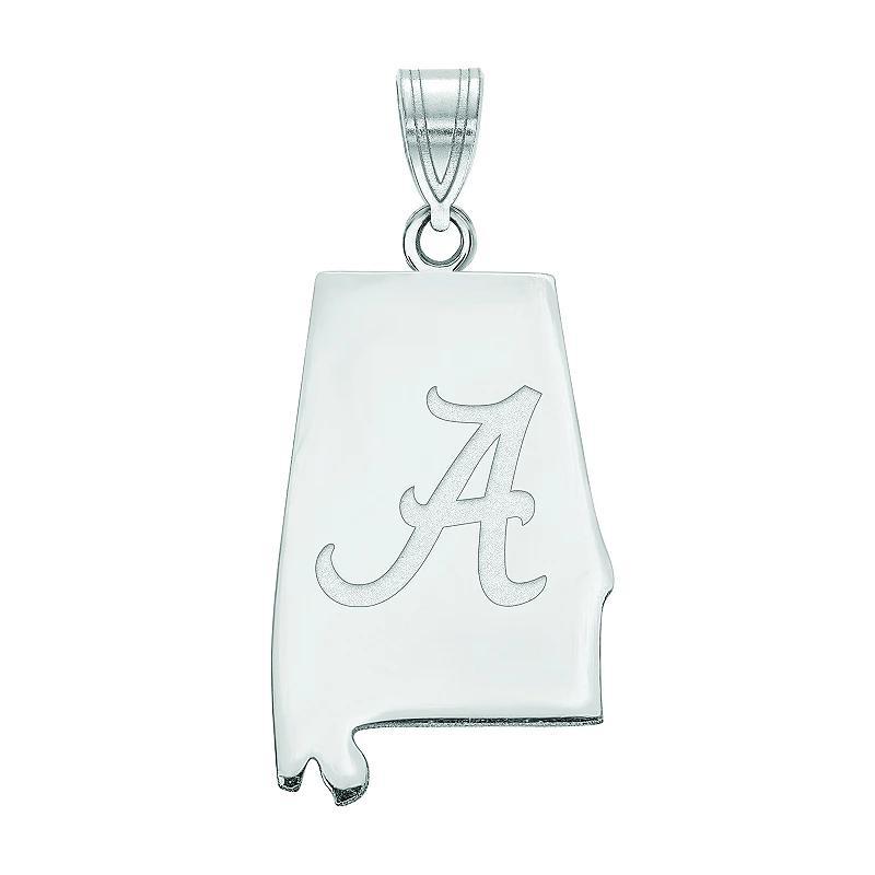 LogoArt Sterling Silver Alabama State Pendant, Womens Product Image