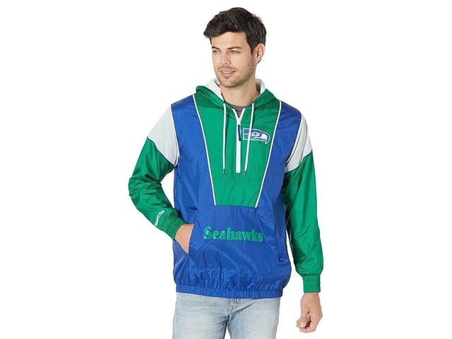 Mitchell & Ness NFL Highlight Reel Windbreaker Seahawks (Royal) Men's Clothing Product Image