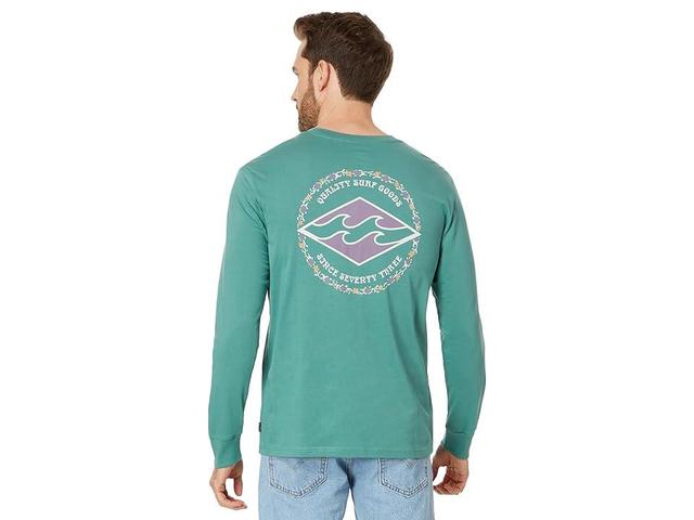 Billabong Rotor Diamond Long Sleeve Tee (Billiard) Men's Clothing Product Image