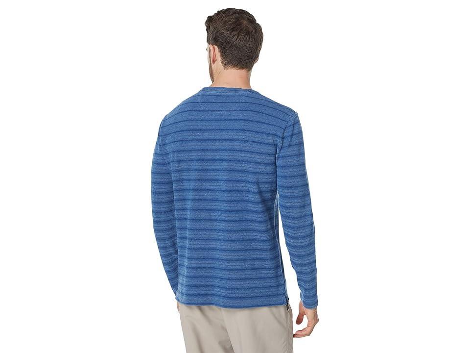 johnnie-O Woodway Striped Sweater (Indigo) Men's Clothing Product Image