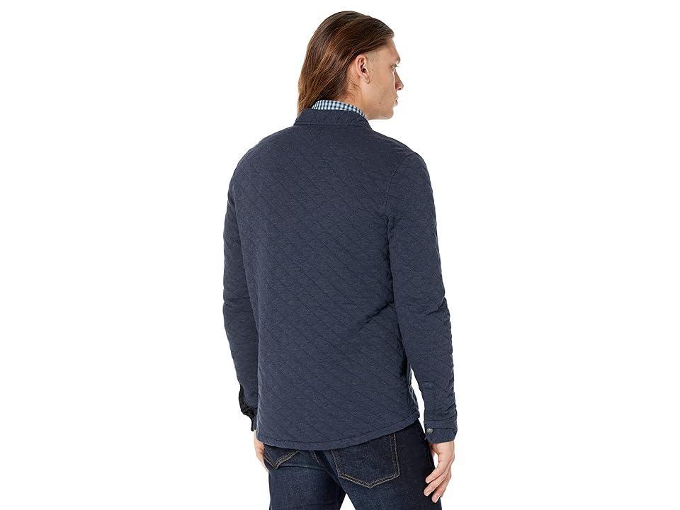 Faherty Epic Quilted Fleece CPO Melange 2) Men's Clothing Product Image