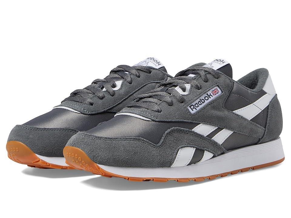 Reebok Lifestyle Classic Nylon (Grey 5/Grey 5/White) Men's Shoes Product Image