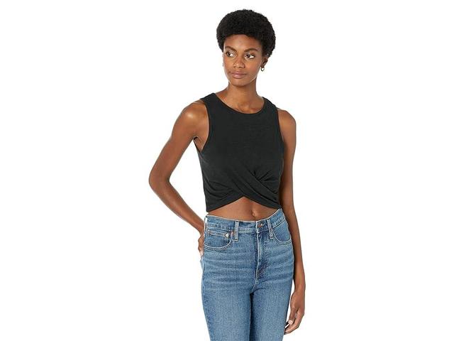 Madewell MWL Crossover Crop Tank (True ) Women's Clothing Product Image