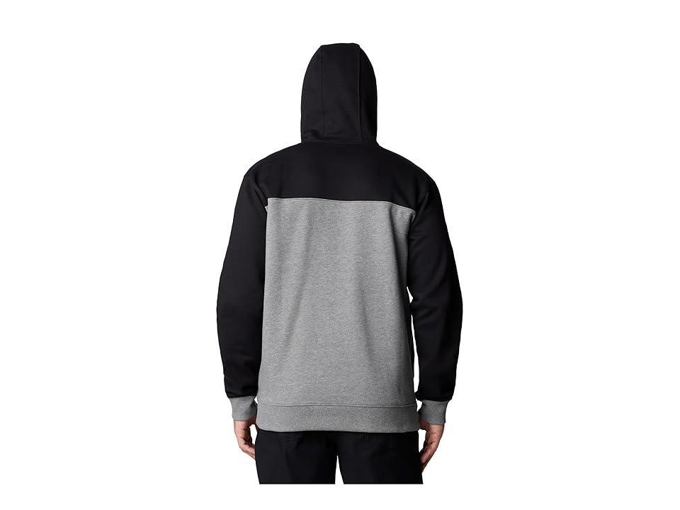 Columbia Hart Mountain Hoodie III (Charcoal Heather/Black Heather) Men's Clothing Product Image