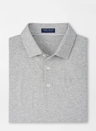 Peter Millar Mens Excursionist Flex Polo | Color: Gale Grey | Size: XXL Product Image