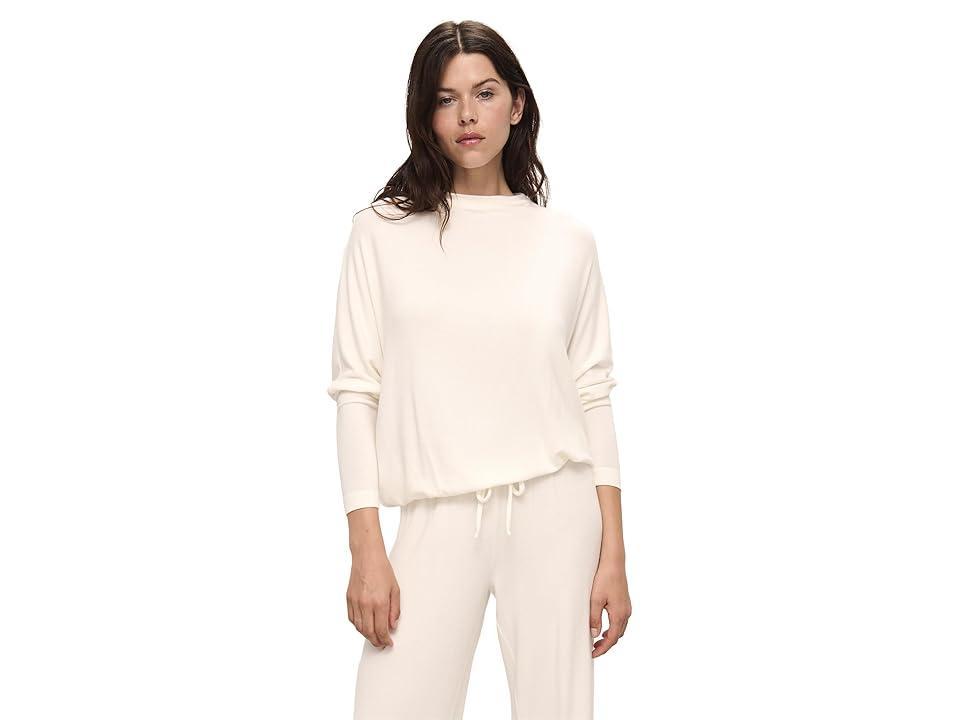 Eberjey Cozy Time Mockneck Pullover (Ivory) Women's Pajama Product Image