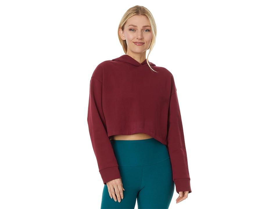 Beyond Yoga Happiness Cropped Hoodie (California Merlot) Women's Sweatshirt Product Image