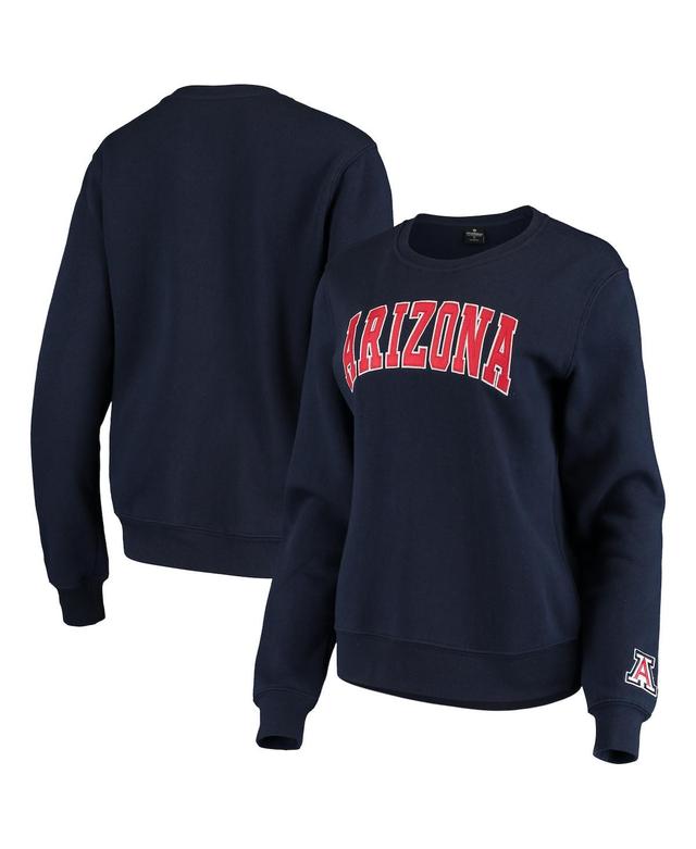 Womens Colosseum Navy Arizona Wildcats Campanile Pullover Sweatshirt Product Image