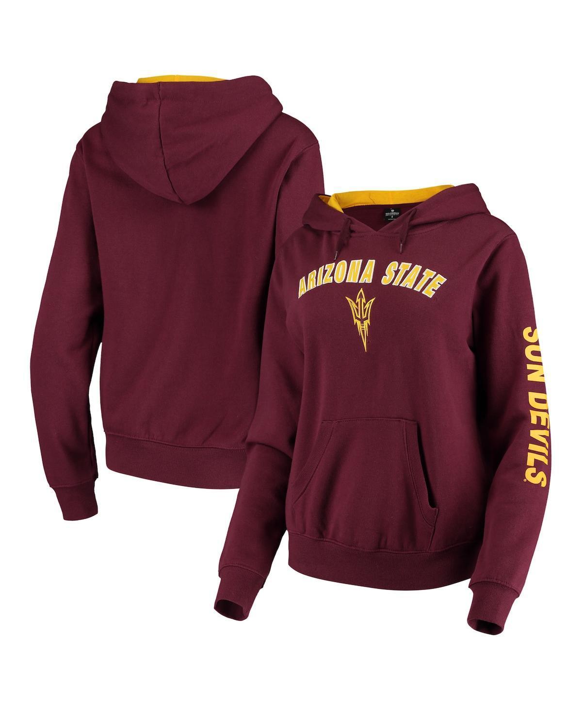 Womens Maroon Arizona State Sun Devils Loud and Proud Pullover Hoodie Product Image