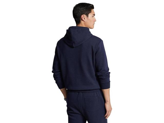 Polo Ralph Lauren Logo Double-Knit Mesh-Face Hoodie (Cruise Navy) Men's Sweatshirt Product Image