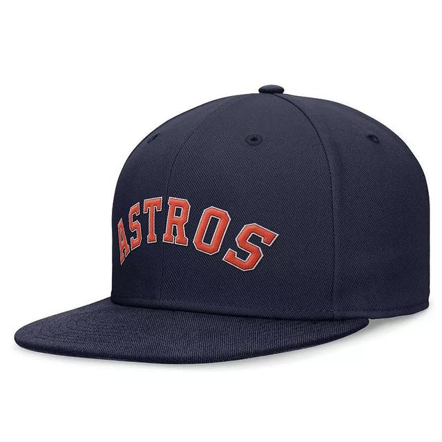 Mens Nike Houston Astros Evergreen Performance Fitted Hat Blue Product Image