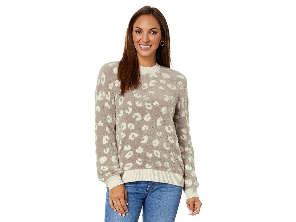 Splendid Mal Fuzzy Leopard Print Sweater Product Image