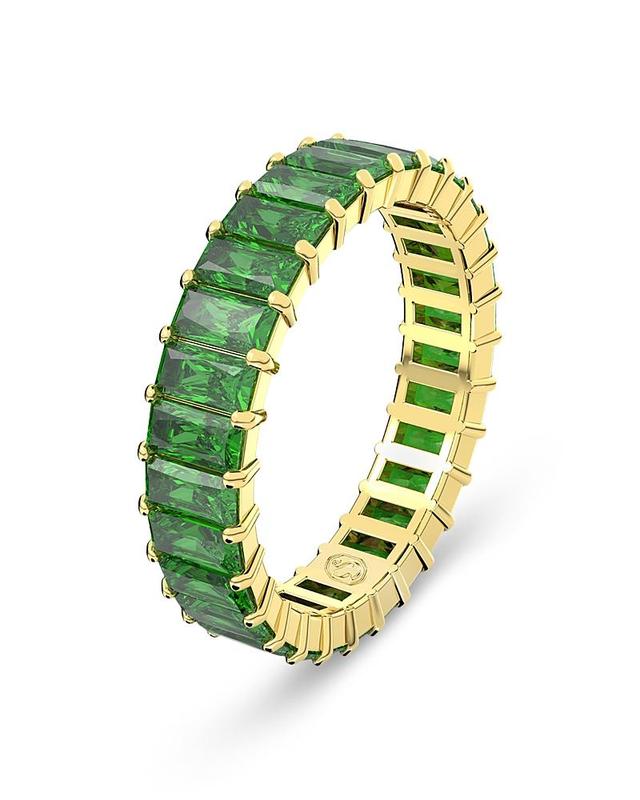 Swarovski Matrix Baguette Color Crystal Band Ring Product Image