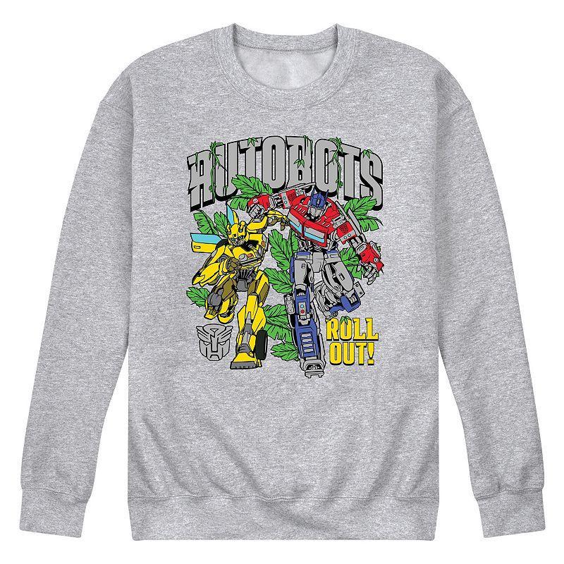 Mens Transformers Autobots Roll Out Fleece Sweatshirt Black Product Image