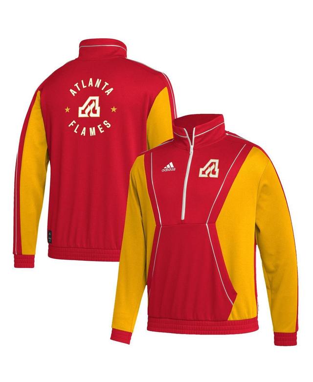 Mens adidas Red Atlanta Flames Team Classics Half-Zip Jacket Product Image