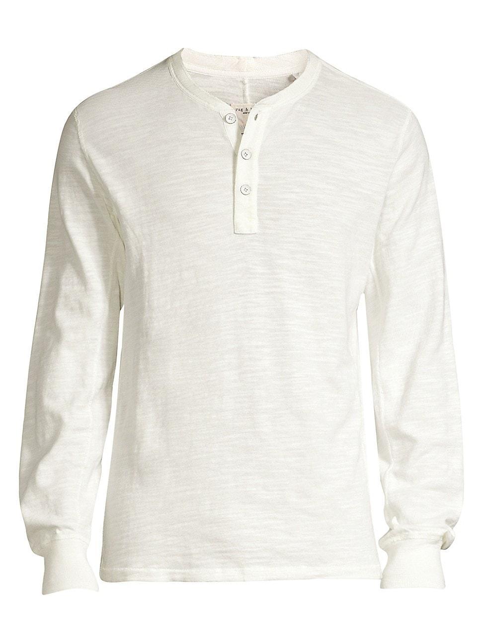 Rag & Bone Classic Henley White. (also in ). Product Image