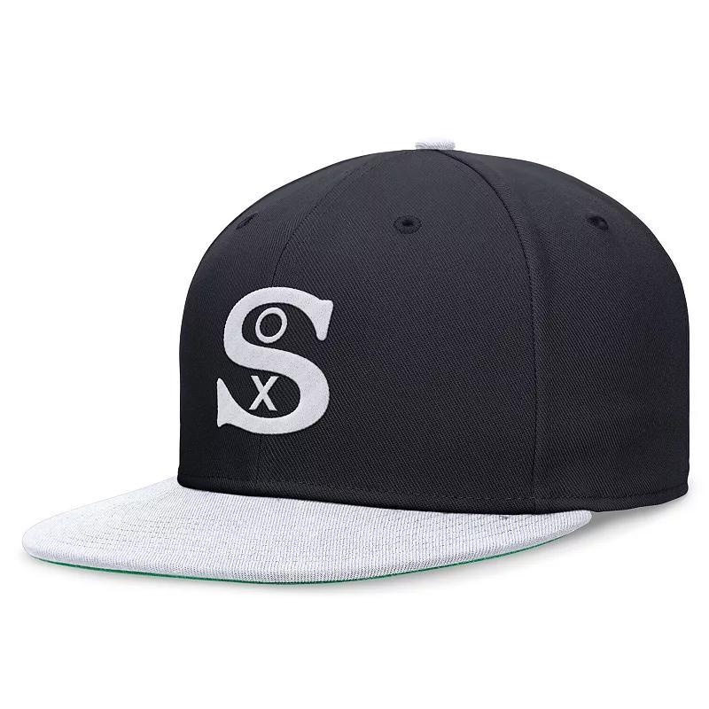 Mens Nike /White Chicago White Sox Rewind Cooperstown True Performance Fitted Hat Blue Product Image