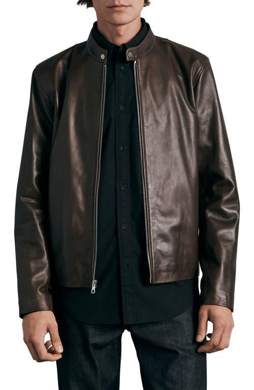 Mens ICONS Archive Cafe Racer Leather Jacket Product Image