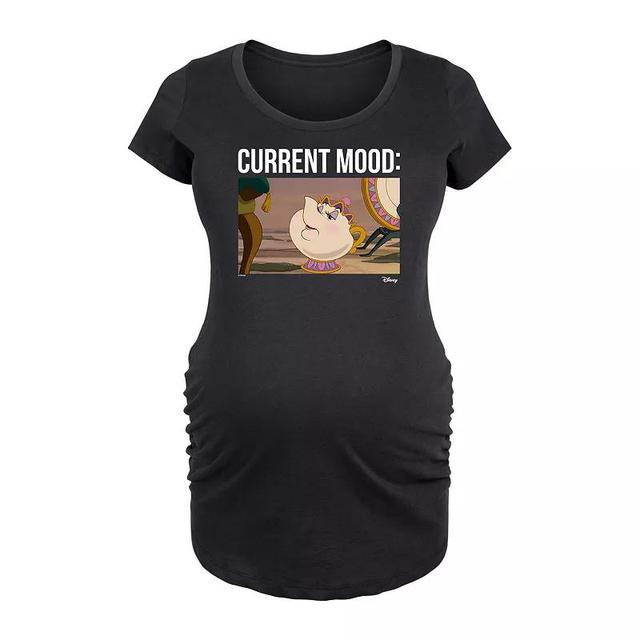 Disneys Beauty and the Beast Mrs. Potts Maternity Current Mood Graphic Tee, Womens Product Image