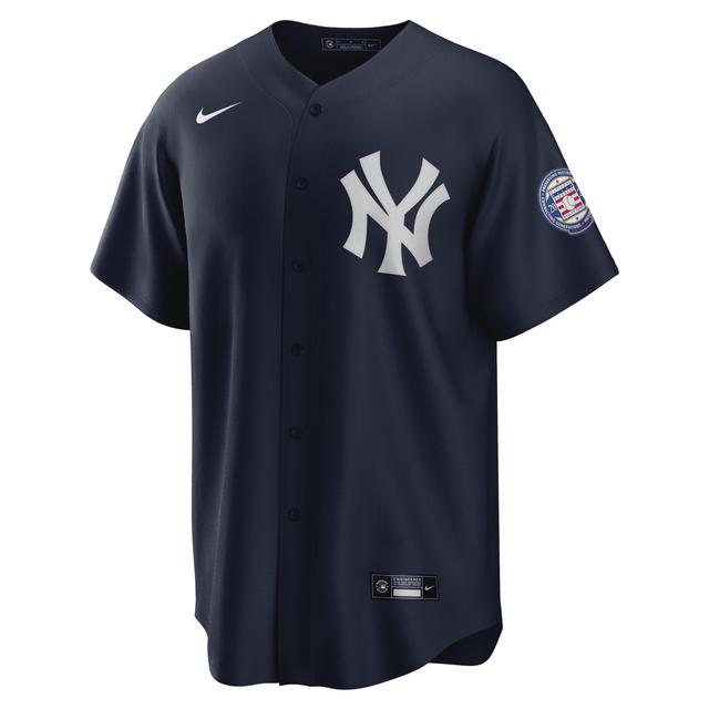 Mens Nike Derek Jeter New York Yankees 2020 Hall of Fame Induction Alternate Replica Player Name Jersey Blue Product Image