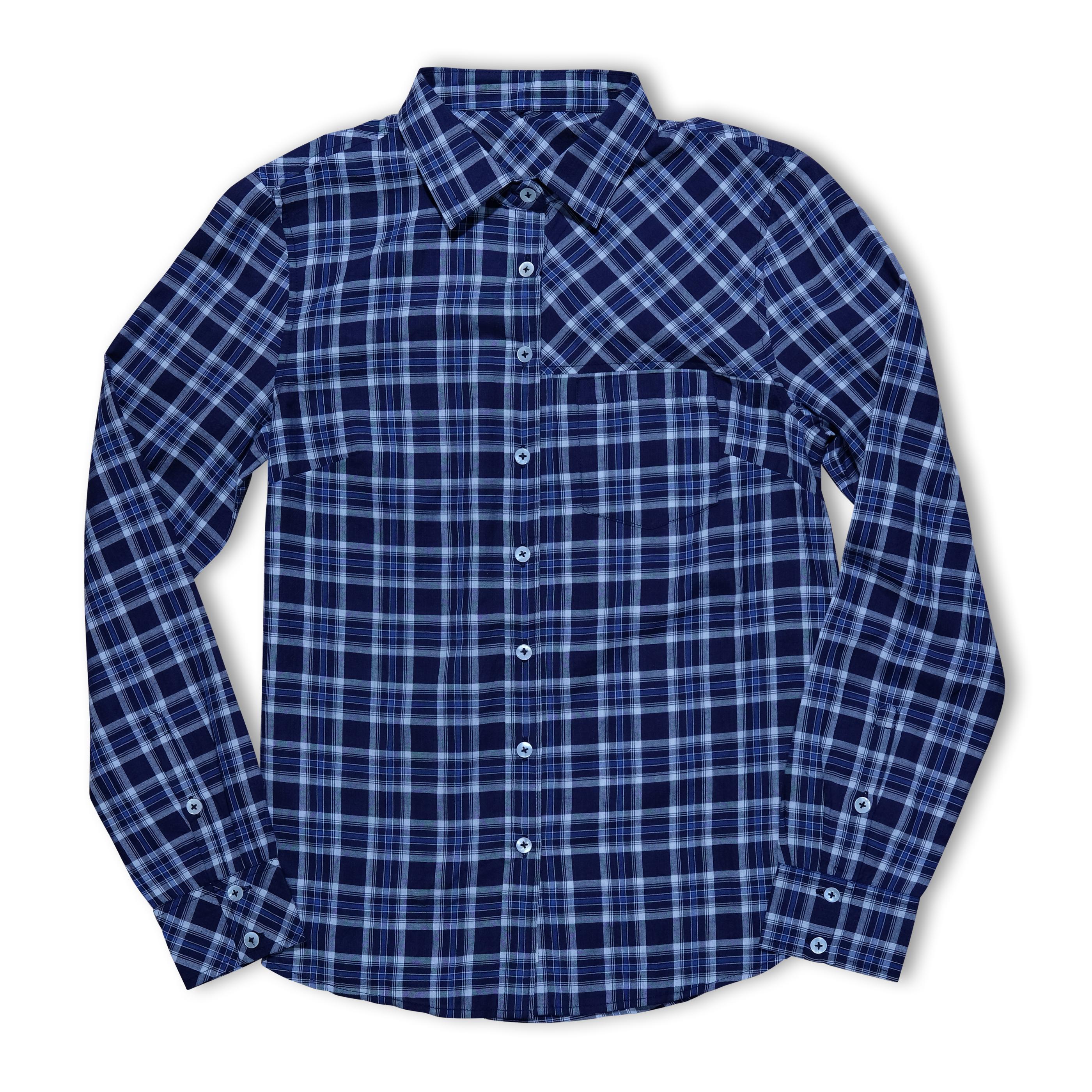 Elle Buttonup | Blue Plaid Female Product Image