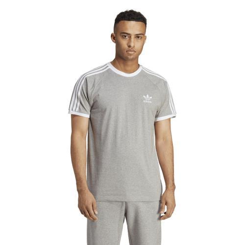 adidas Originals Mens 3 Stripes T-Shirt - Medium Grey Heather/White Product Image