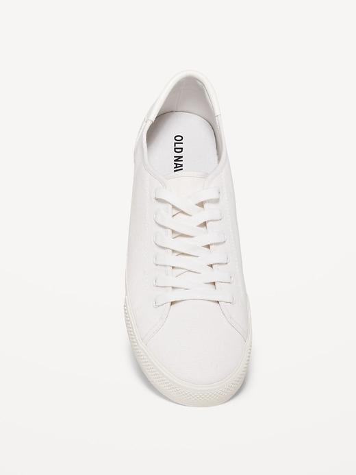 Canvas Lace-Up Sneakers Product Image