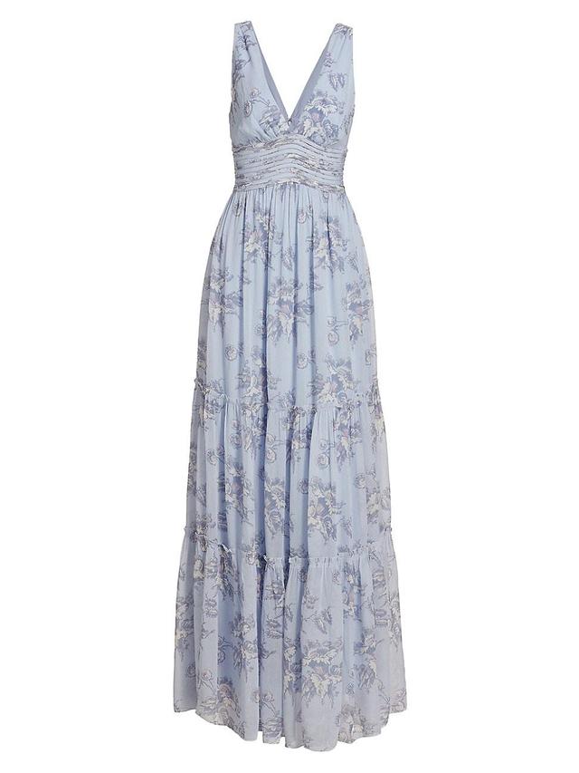 Womens Justine Floral Empire Gown Product Image