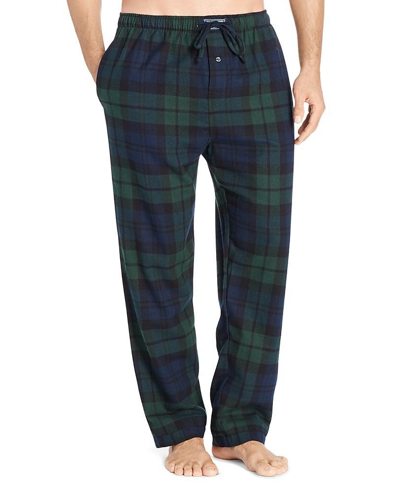 Polo Ralph Lauren Black Watch Plaid Flannel Pajama Pants Product Image