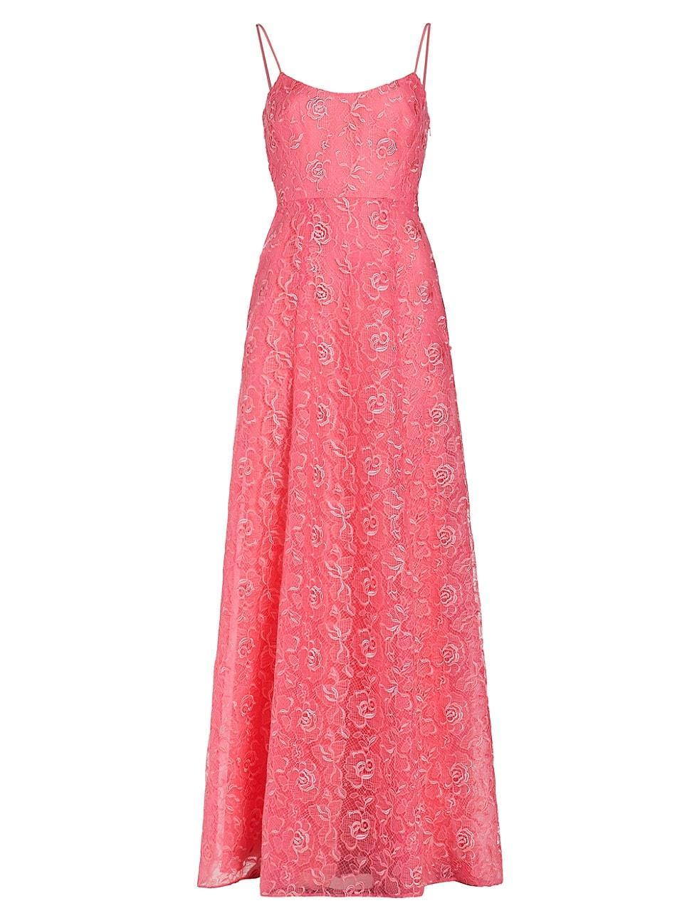 Womens Linda Floral Lace Gown Product Image