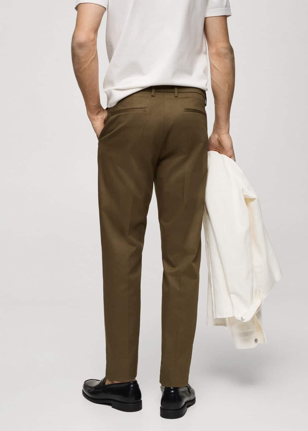 MANGO MAN - Slim fit chino trousers tobacco brownMen Product Image