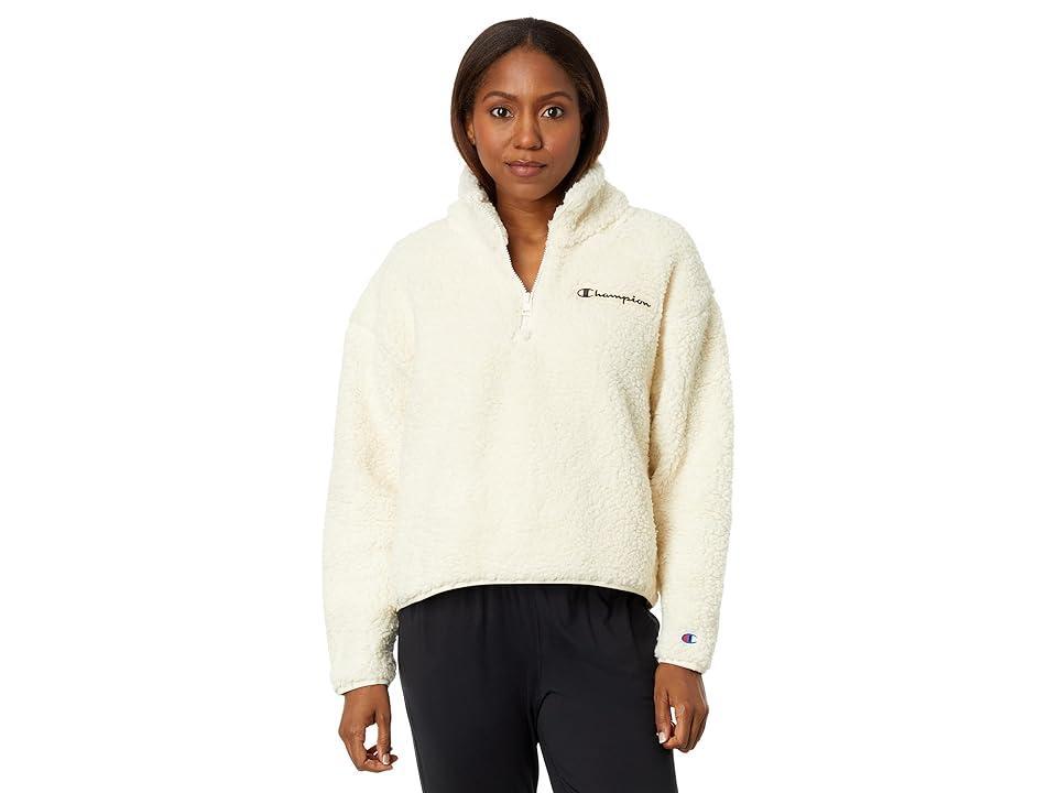 Champion Sherpa 1/4 Zip (Natural) Women's Clothing Product Image