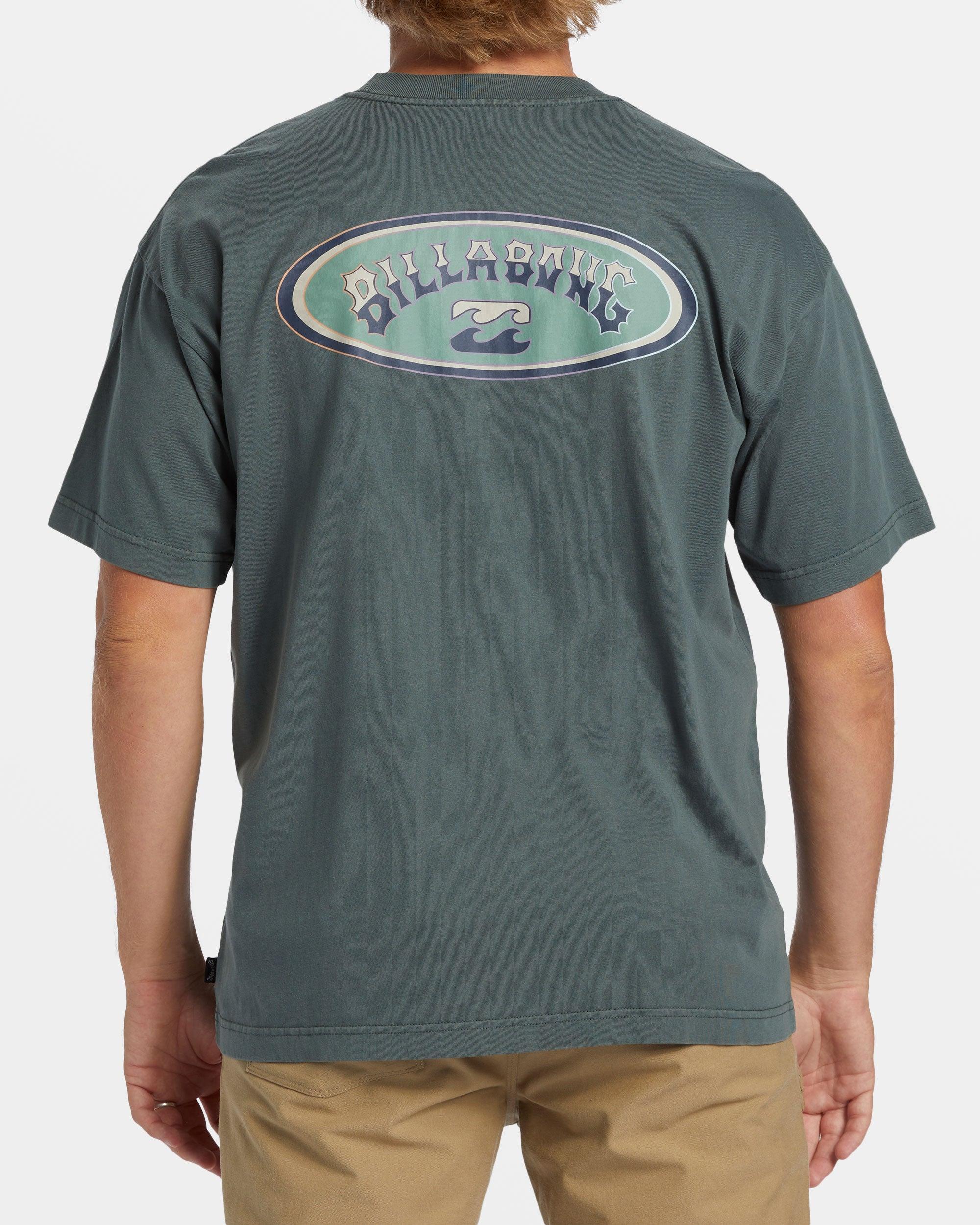 Arch Wave T-Shirt - Slate Green Male Product Image