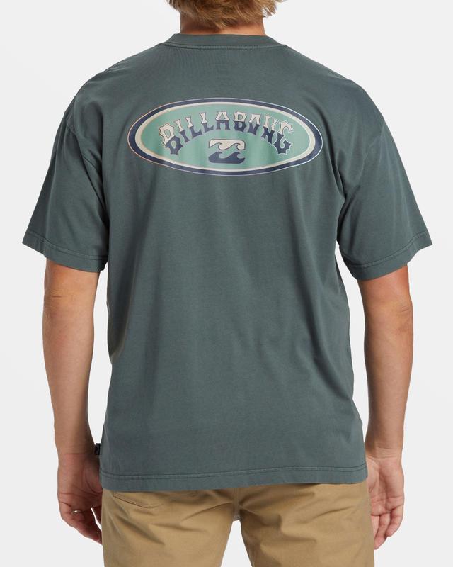 Arch Wave T-Shirt - Slate Green Male Product Image