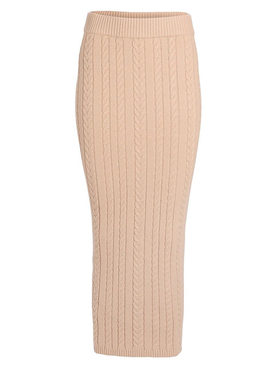 Womens Prunella Cable Knit Skirt Product Image