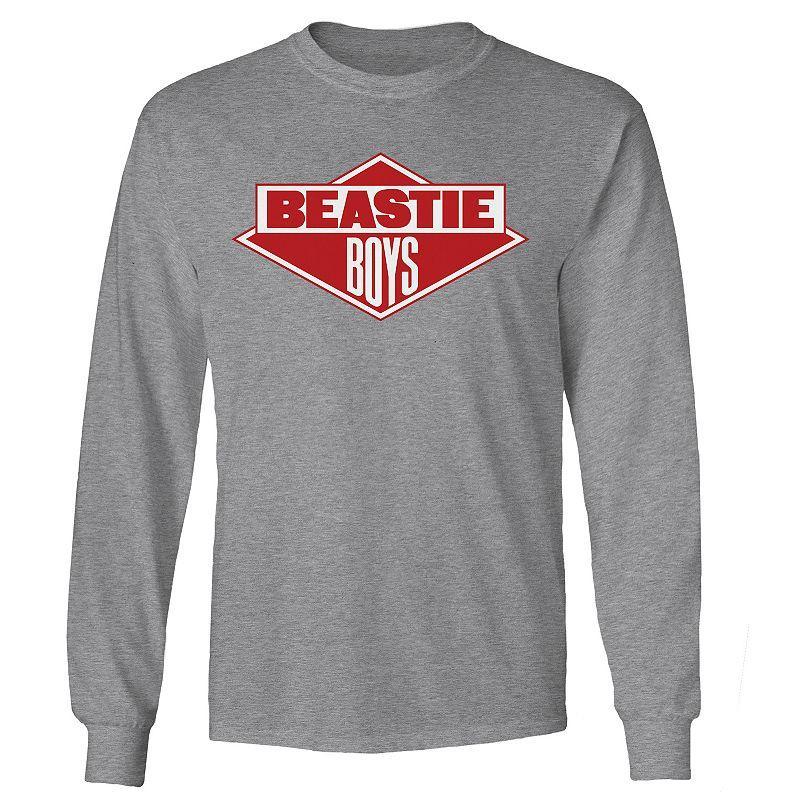 Mens Beastie Boys Logo Long Sleeve Tee Grey Heather Product Image