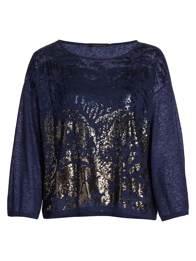 Womens Elegante Arabesca Sequin Sweater Product Image