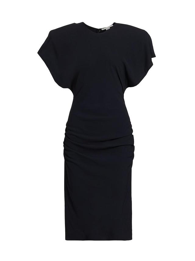 Womens Draped Dolman-Sleeve Midi-Dress Product Image